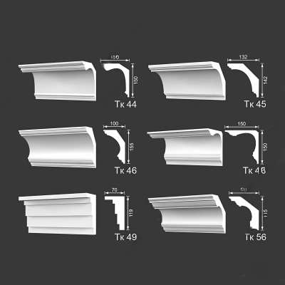 现代石膏线条3D模型下载